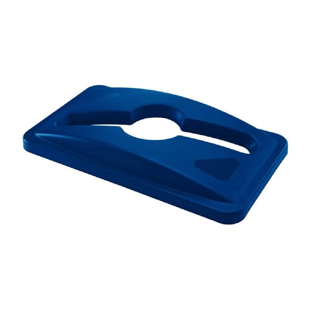 Rubbermaid Slim Jim Mixed Recycling Lid Blue