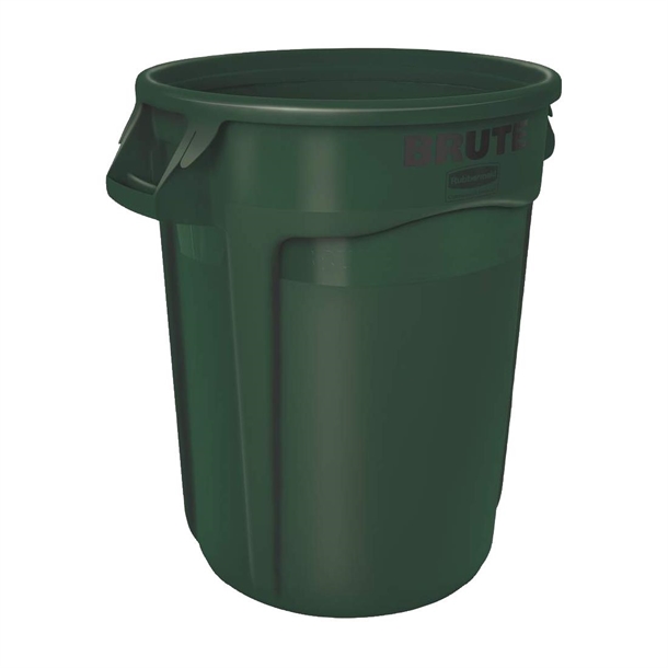 Rubbermaid BRUTE Container Dark Green - 75.7Ltr