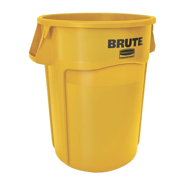 Rubbermaid BRUTE Container Yellow - 167Ltr