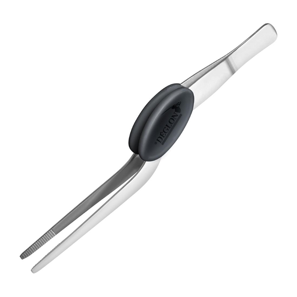 Deglon Precis Dressing Tongs Bent - 16cm