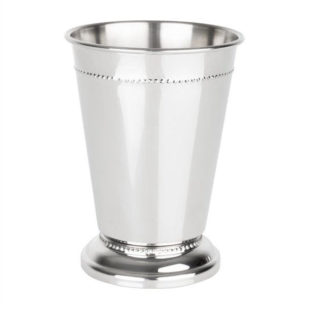 Olympia Barware Beaded Julep Cup Stianless Steel - 370ml