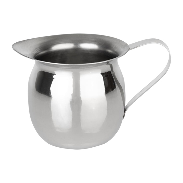 Olympia Mini Milk Jug Stainless Steel Plain - 120ml (Box 6)