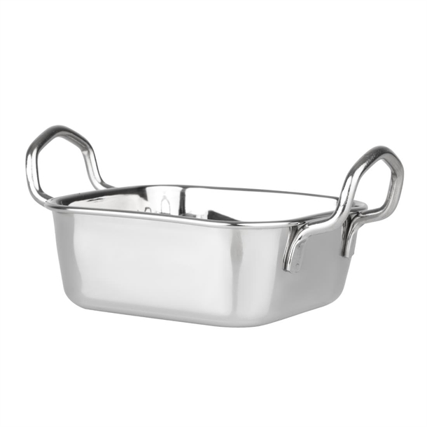Olympia Table Presentation Square Dish Stainless Steel - 115x115mm