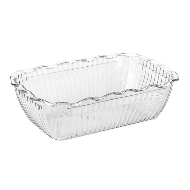 Olympia Kristallon Medium Salad Crock Clear SAN - 2Ltr 67.6fl oz