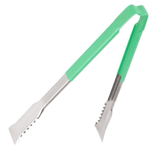 Vollrath Versagrip Tong Flat Green - 12''