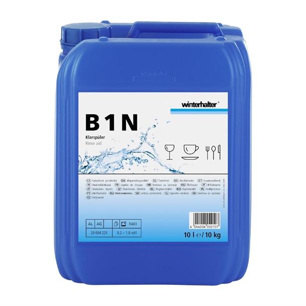 Winterhalter B1N Neutral Rinse Aid - 10Ltr