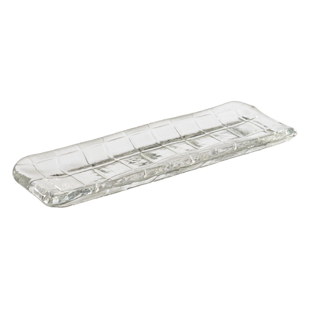APS Plate/Sushiboard Takashi Clear Glass - 190x65mm (Pack 3) (B2B)