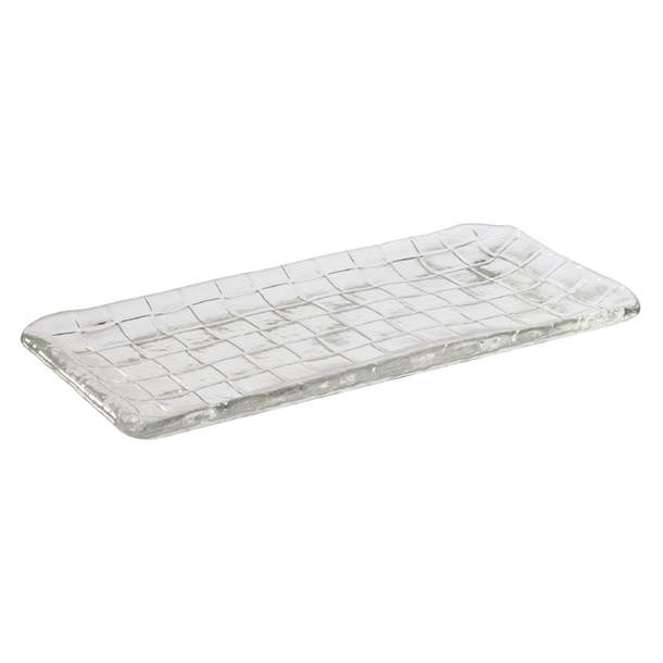 APS Plate/Sushiboard Takashi Clear Glass - 260x130mm (B2B)