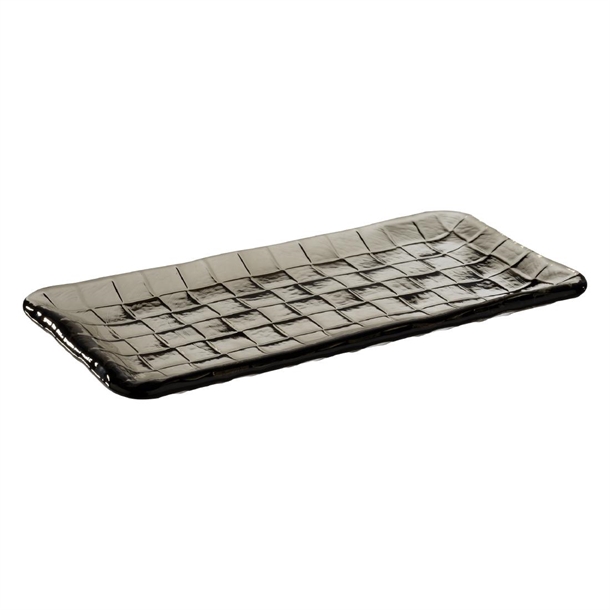 APS Plate/Sushiboard Takashi Frech Grey Glass - 260x130mm (B2B)