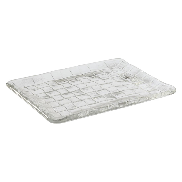 APS Plate/Sushiboard Takashi Clear Glass - 230x180mm (B2B)