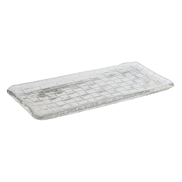 APS Plate/Sushiboard Takashi Clear Glass - 295x155mm (B2B)