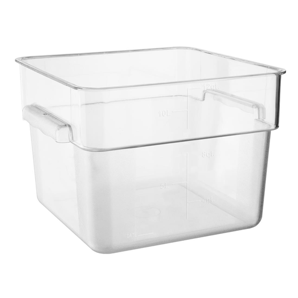 Hygiplas Polycarbonate Square Storage Container - 10Ltr