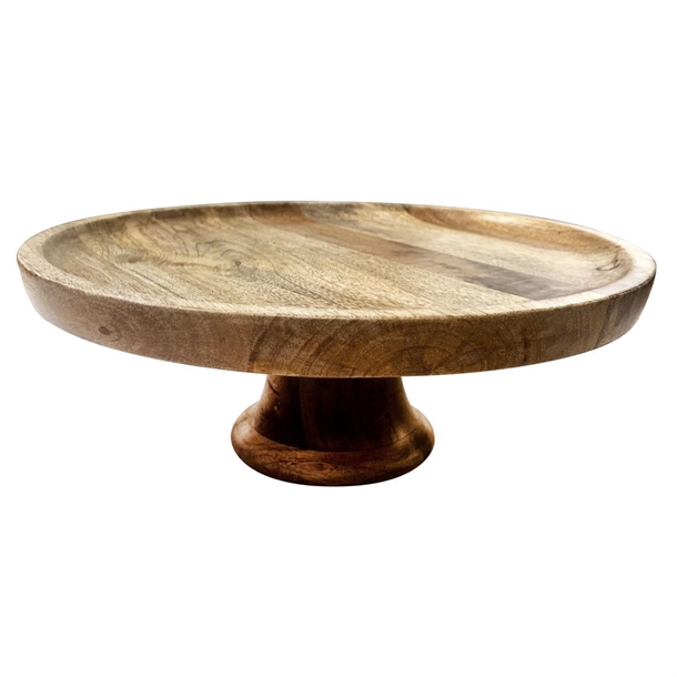 Olympia Cake Stand Mango Wood - 330x120mm