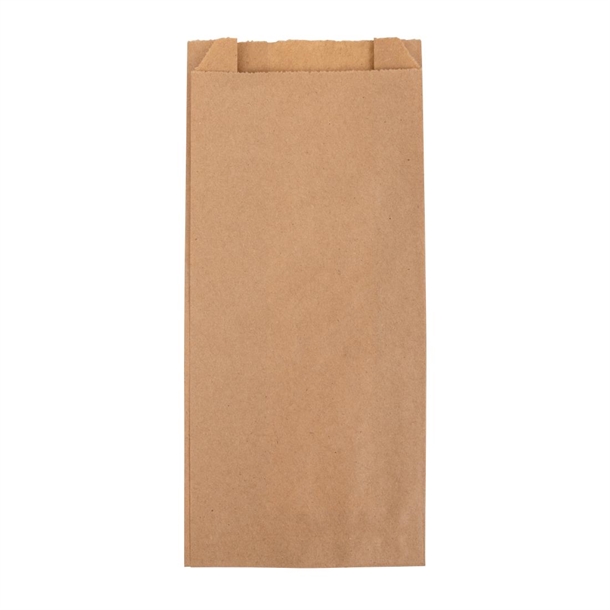 Fiesta Recyclable Baguette/ Panini Paper Bag - 250x110x45mm (Pack 1000)