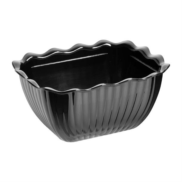 Olympia Kristallon Small Salad Crock Black SAN - 0.75Ltr 25.3fl oz