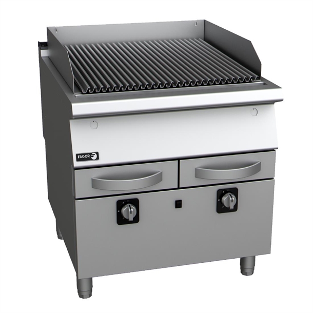 Fagor 900 Series Floor Standing Stainless Steel Natural Gas Grill (Direct)