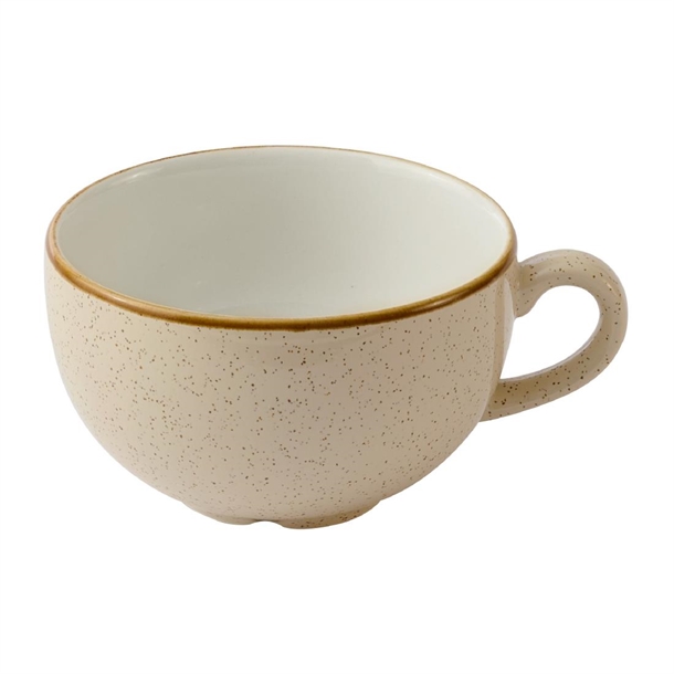 Churchill Stonecast Nutmeg Cream Cafe Cappuccino Cup - 355ml (Pack 12) (Direct)