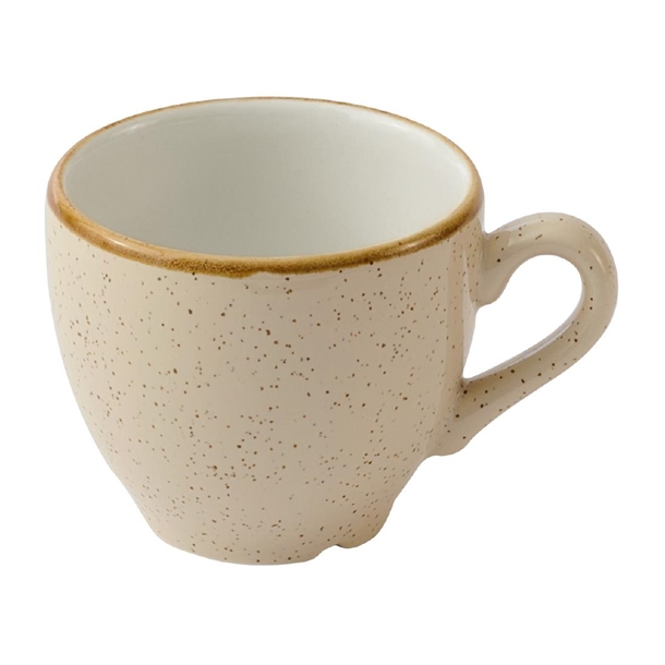 Churchill Stonecast Nutmeg Cream Cafe Espresso Cup - 103ml (Pack 12) (B2B)