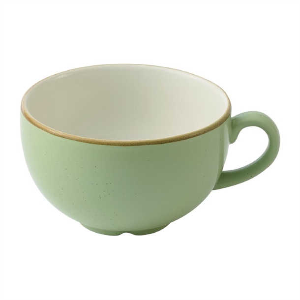 Churchill Stonecast Sage Green Cafe Cappuccino Cup - 355ml (Pack 12) (B2B)