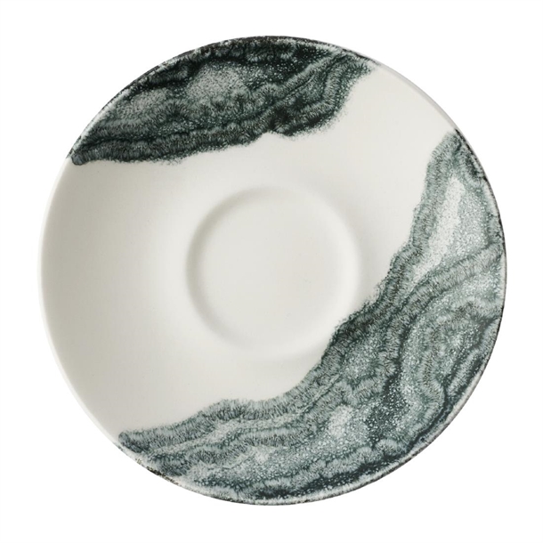Churchill Tide Black Espresso Saucer - 115mm (Pack 12) (Direct)