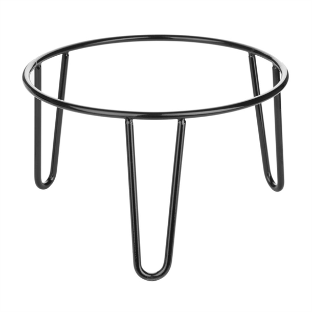 Olympia Non-Slip Riser Round Black Wire - 210x120mm