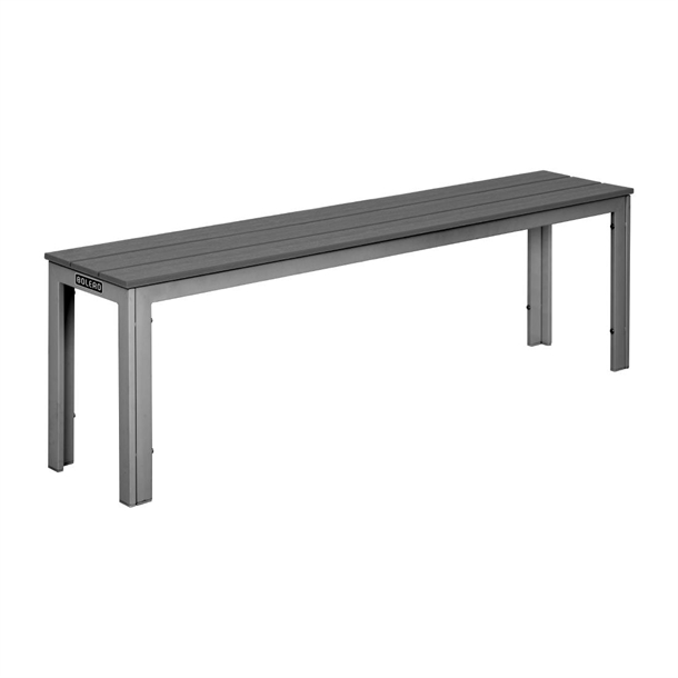 Bolero Valletta Black Slatted Bench (Set 2)