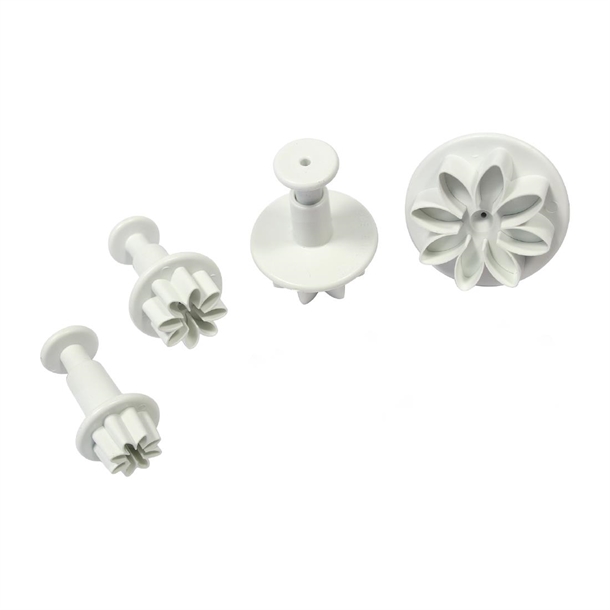 PME Floral Plunger Cutters Mini/S/M/L Daisy Marguerite (Pack 4)