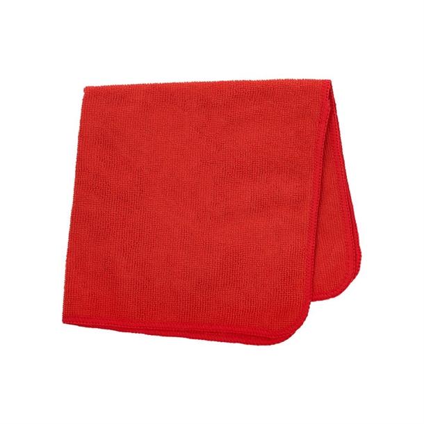 Rubbermaid HYGEN r-40 Recycled Microfibre Cloths Red - 400x400mm (Pack 24)