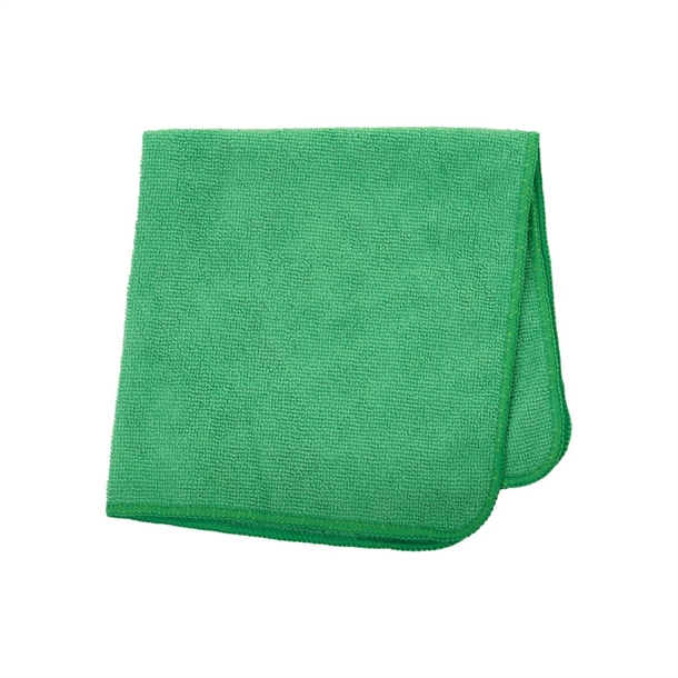Rubbermaid HYGEN r-40 Recycled Microfibre Cloths Green - 400x400mm (Pack 24)