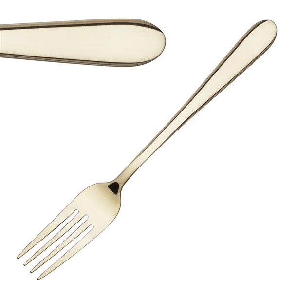 Olympia Buckingham Champagne Gold Table Fork (Box 12)