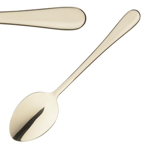 Olympia Buckingham Champagne Gold Dessert Spoon (Box 12)