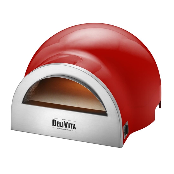 DeliVita Dual Fuel Gas Oven Chilli Red (B2B)