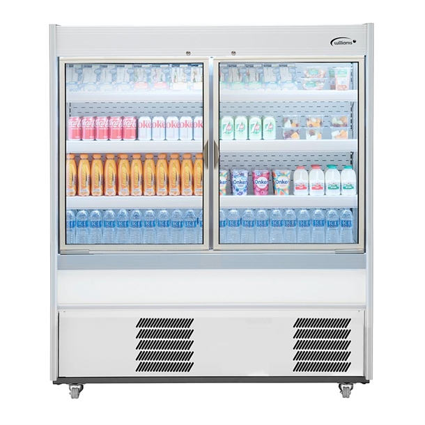 Williams Slimline Gem Multideck White w/Hinged Front Door R150-WCD-HFD (B2B)