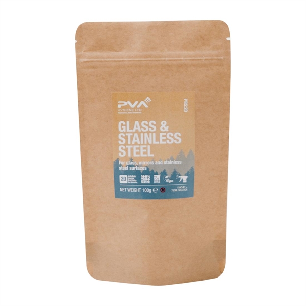 PVA Hygiene Water Soluble Sachets for Triggers Glass & Stainless Steel (Pack 20)
