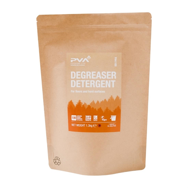 PVA Hygiene Water Soluble Paper Sachets for Buckets Degreaser (Pack 60)