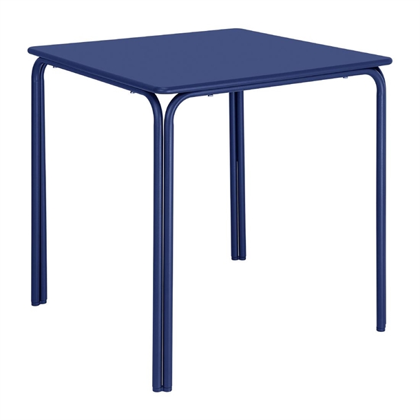 Bolero Adeline Steel Square Table Dark Navy - 700mm