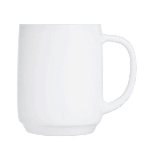 Arcoroc Intensity White Baril Mug - 290ml (Pack 24) (B2B)
