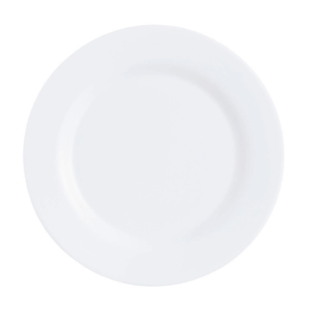 Arcoroc Intensity White Plate - 255mm (Pack 12) (B2B)