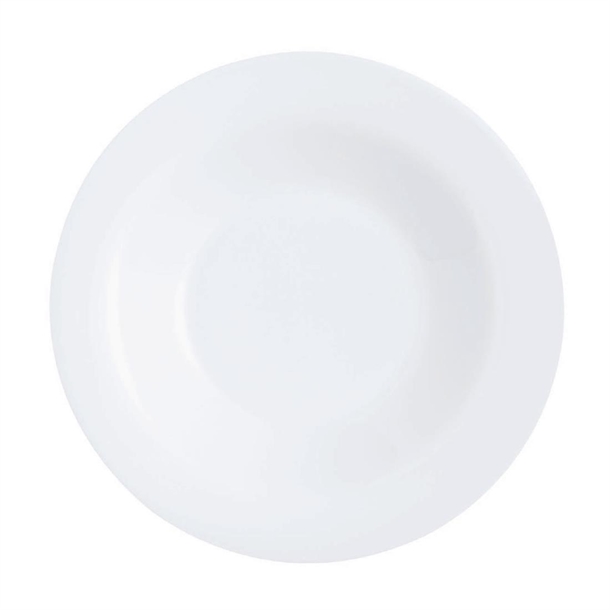 Arcoroc Intensity White Soup Plate - 220mm (Pack 24) (B2B)