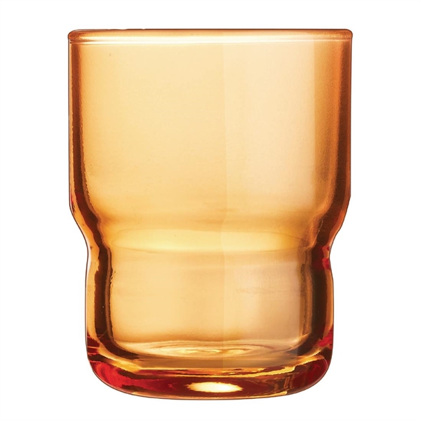 Arcoroc Log Brush Orange Tumbler - 160ml (Pack 48) (B2B)