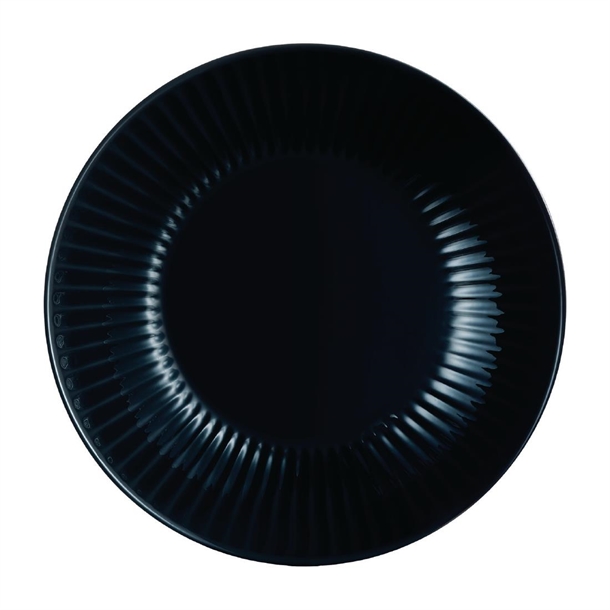 Luminarc Cottage Black Rimless Bowl/Pasta/Soup - 220mm (Pack 24) (B2B)