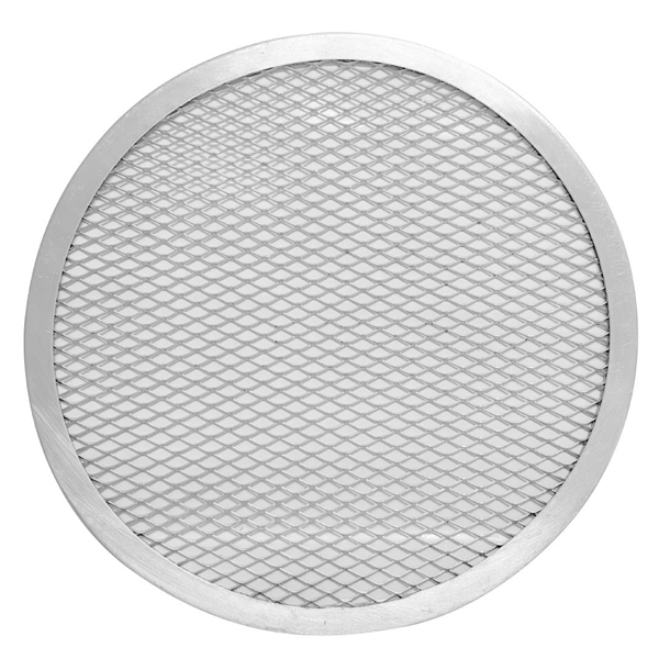 Vogue Aluminium Perforated Pizza Tray - 230mm