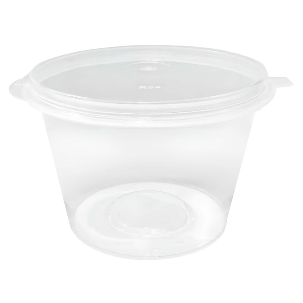 Fiesta Recyclable Portion Pot with Lid - 100ml (Pack 50)