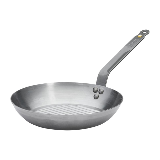 De Buyer Mineral B Round Grill Pan - 260mm
