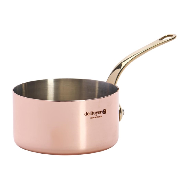 De Buyer Mini Saucepan Inocuivre Brass Handle -100mm
