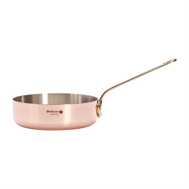 De Buyer Inocuivre Brass Saute-Pan Without Lid - 200mm (B2B)