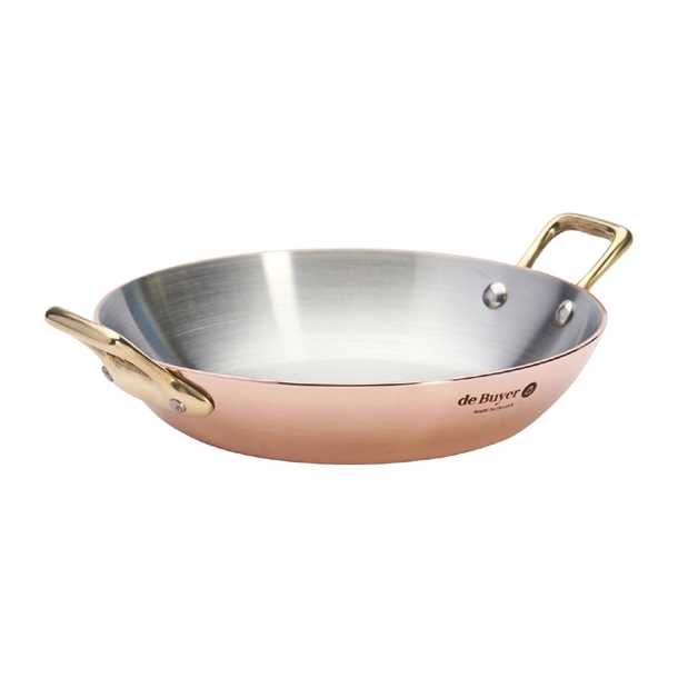 De Buyer Round Dish Inocuivre Brass Handles - 160mm (B2B)
