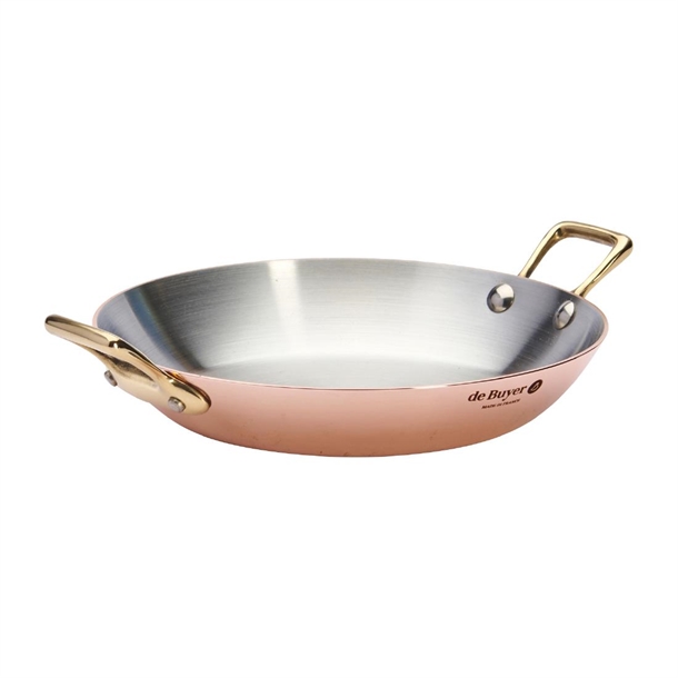De Buyer Round Dish Inocuivre Brass Handles - 200mm (B2B)