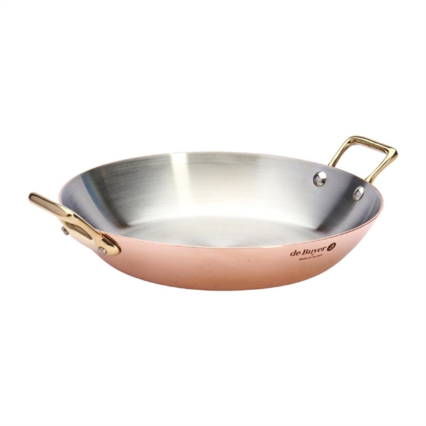 De Buyer Round Dish Inocuivre Brass Handles - 240mm (B2B)