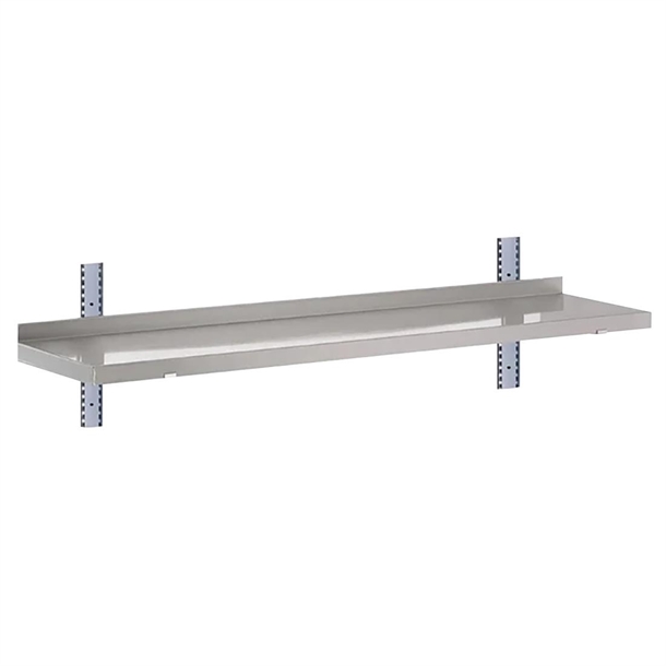 Gastro-M Komplettes Regal 1 Ebene 120x40cm - Vollständiges Montageset (ohne Schrauben)